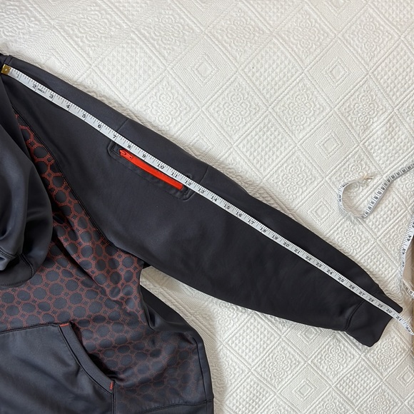 Fila XL Grey/Orange Hooded Sweatshirt - Picture 12 of 12